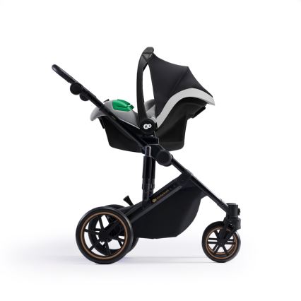 KINDERKRAFT SELECT - Kombinations barnvagn 3i1 PRIME 2 Premium Shadow grå + bilstol