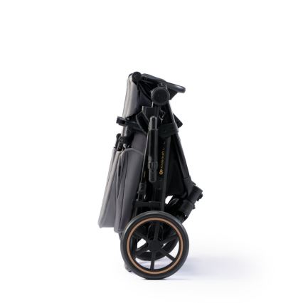 KINDERKRAFT SELECT - Kombinations barnvagn 3i1 PRIME 2 Premium Shadow grå + bilstol