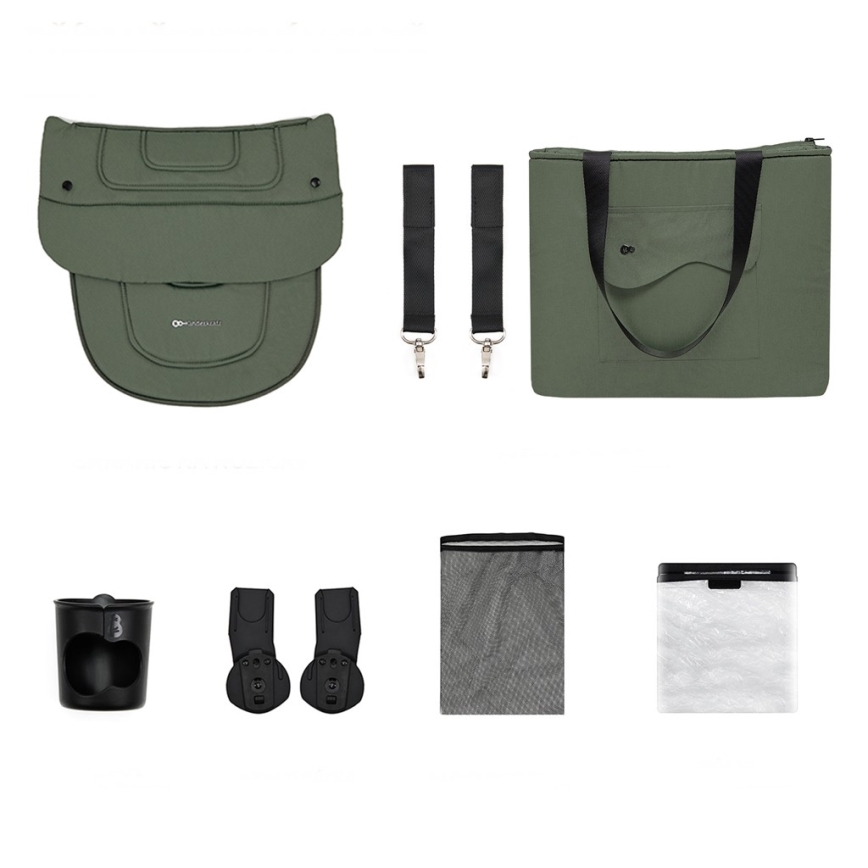 KINDERKRAFT SELECT - Kombinerad 2-i-1-barnvagn YOXI Mystic green