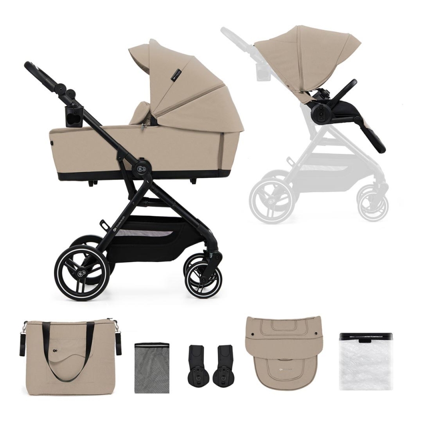 KINDERKRAFT SELECT - Kombinerad barnvagn 2-i-1 YOXI Sand beige