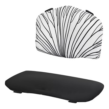 KINDERKRAFT - Sitsdyna till barnmatstolen ENOCK svart/vit