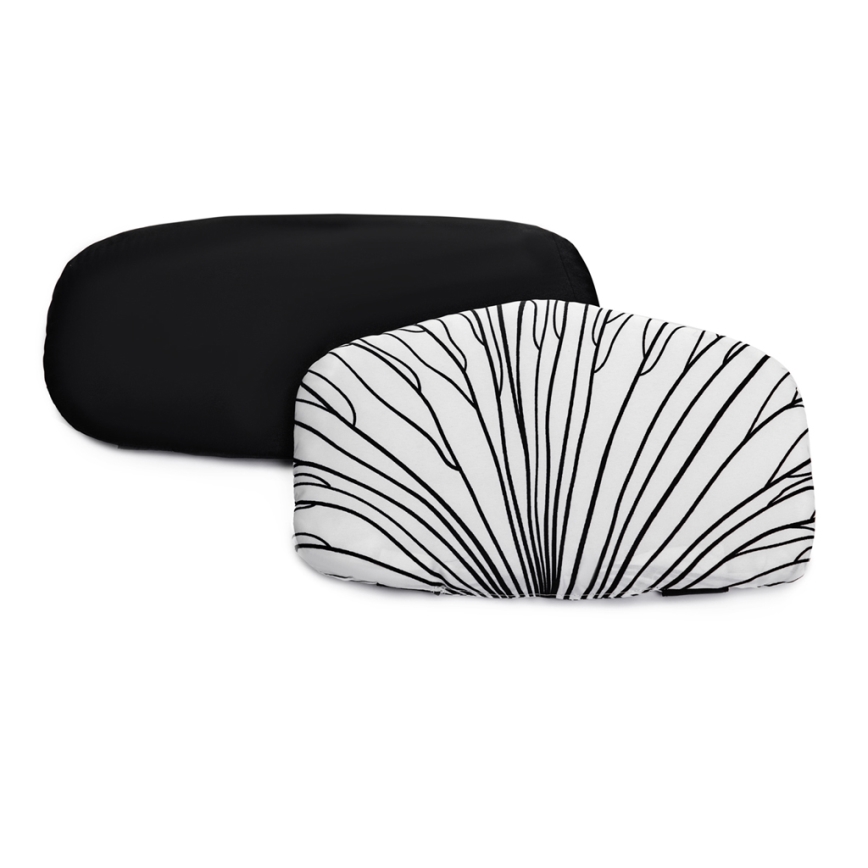 KINDERKRAFT - Sitsdyna till barnmatstolen ENOCK svart/vit