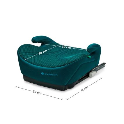 KINDERKRAFT - Sitsförhöjare I-BOOST 2 PRO i-Size 125–150 cm turkos