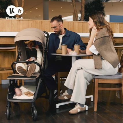 KINDERKRAFT - Sittvagn LOOM beige
