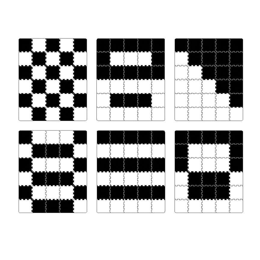 KINDERKRAFT - Skumpussel LUNO 30st svart/vit