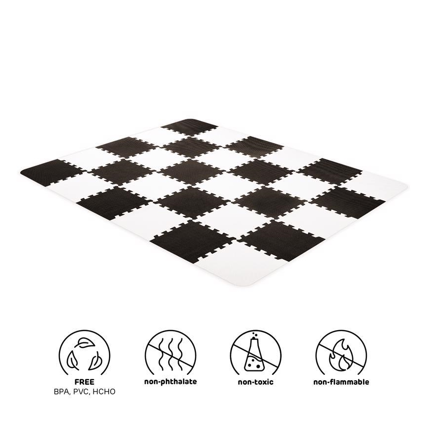 KINDERKRAFT - Skumpussel LUNO 30st svart/vit