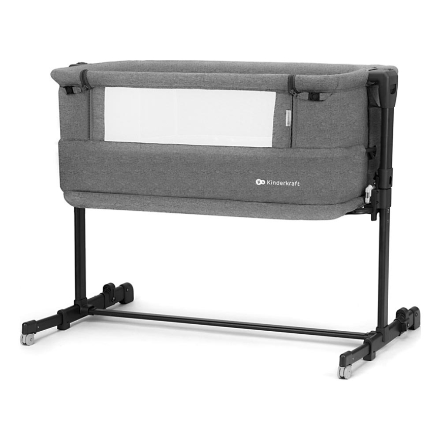 KINDERKRAFT - Spjälsäng NESTE GROW mörk