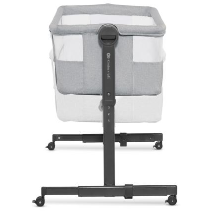 KINDERKRAFT - Spjälsäng NESTE UP2 ljusgrå