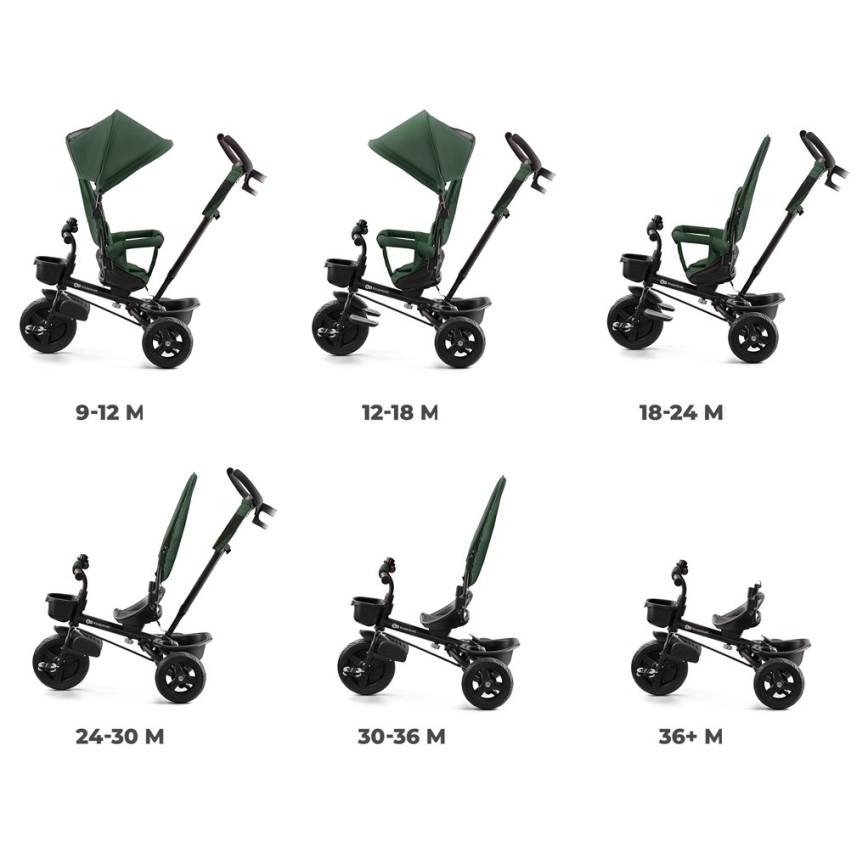 KINDERKRAFT - Trehjuling för barn AVEO grön