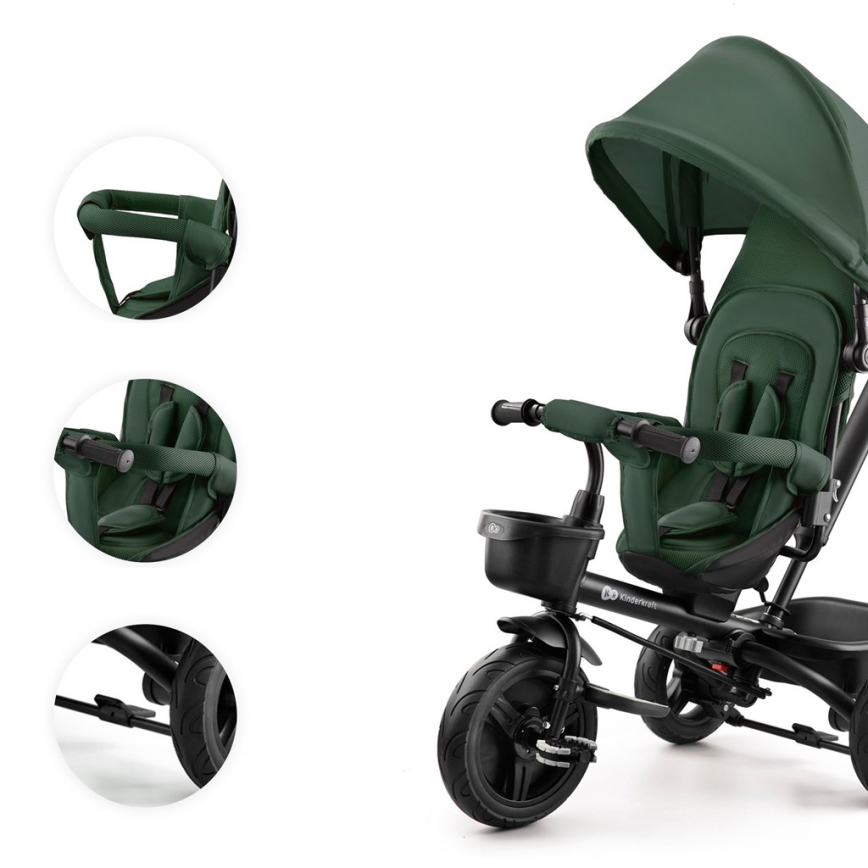 KINDERKRAFT - Trehjuling för barn AVEO grön