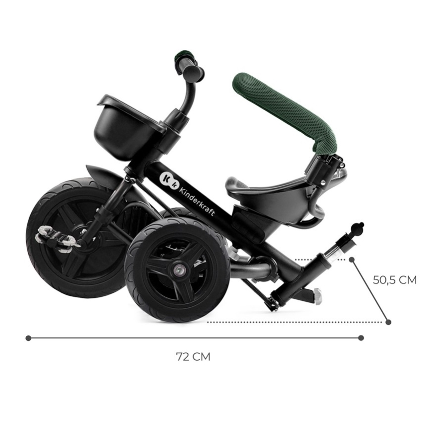 KINDERKRAFT - Trehjuling för barn AVEO grön