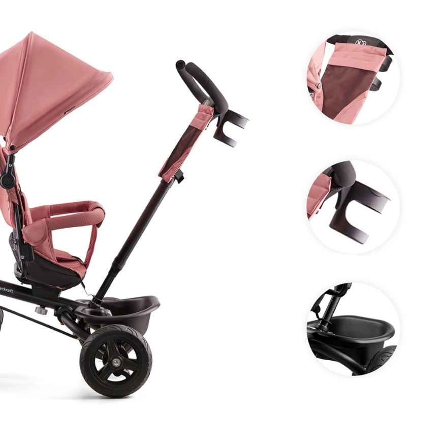 KINDERKRAFT - Trehjuling för barn AVEO rosa