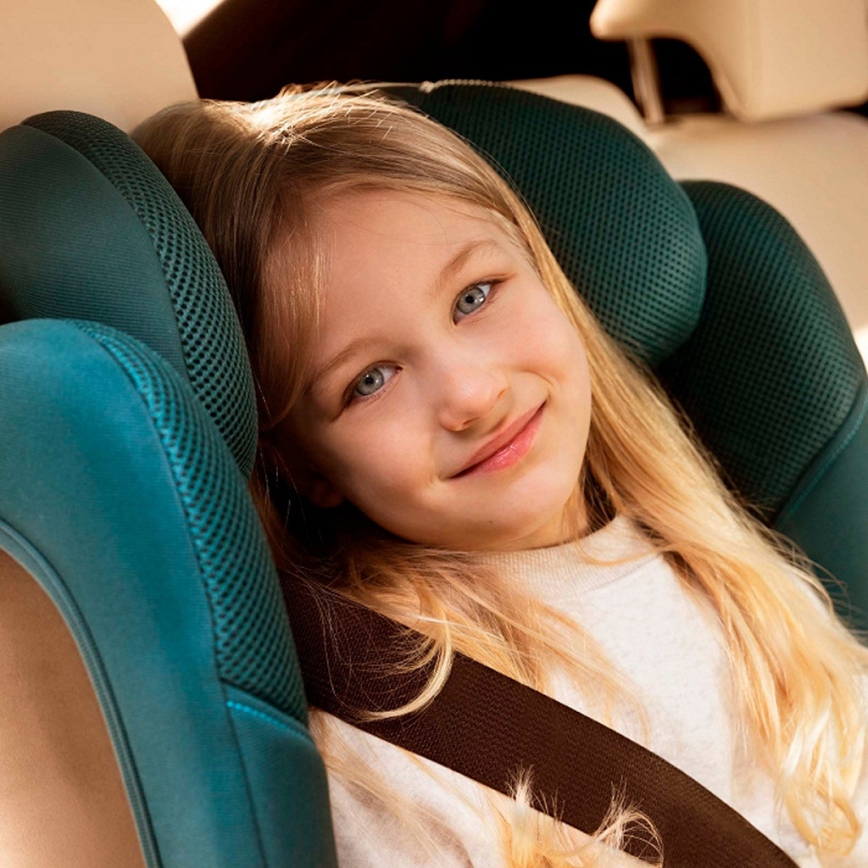 KINDERKRAFT - UNITY 2 i-Size hopfällbar bilbarnstol 100-150 cm turkos