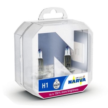 KIT 2x Bilglödlampa H1 P14,5s/55W/12V - Narva 48068RPNVAS2