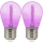 KIT 2x LED glödlampa PARTY E27/0,3W/36V lila