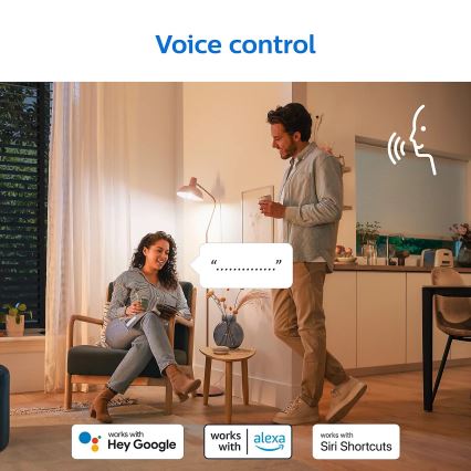 KIT 2x LED RGB dimbar glödlampa Philips A60 E27/8W/230V Wi-Fi