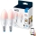 KIT 2x LED RGBW dimbar lampa C37 E14/4,9W/230V 2200-6500K Wi-Fi - WiZ