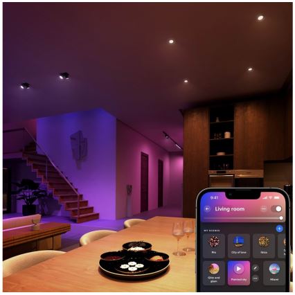 KIT 2x LED RGBW dimbar lampa Philips Hue White And Color Ambiance GU5,3/MR16/6,3W/12V 2000-6500K