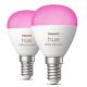 KIT 2x LED RGBW dimbar lampa Philips Hue White And Color Ambiance P45 E14/5,1W/230V 2000-6500K