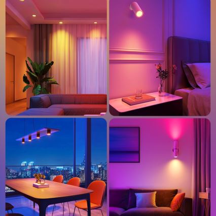 KIT 2x LED RGBWW Ljusreglerad glödlampa GU10/4,8W/230V 2700-6500K Wi-Fi - Govee