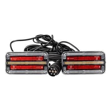 KIT 2x LED Släpljus 12m kabel LED/12-24V IP65