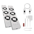 KIT 2x Radiatorfläktar 5/230V vit