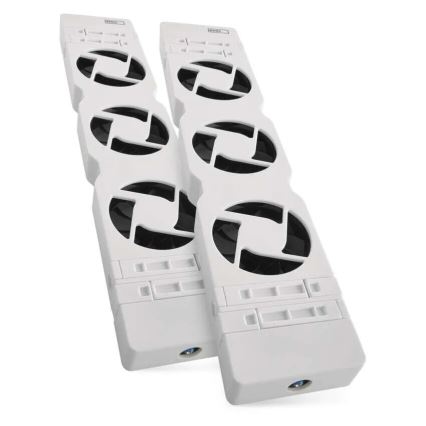 KIT 2x Radiatorfläktar 5/230V vit