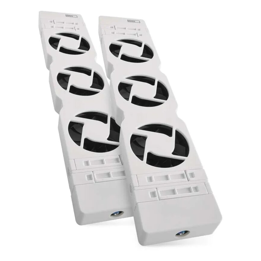 KIT 2x Radiatorfläktar 5/230V vit
