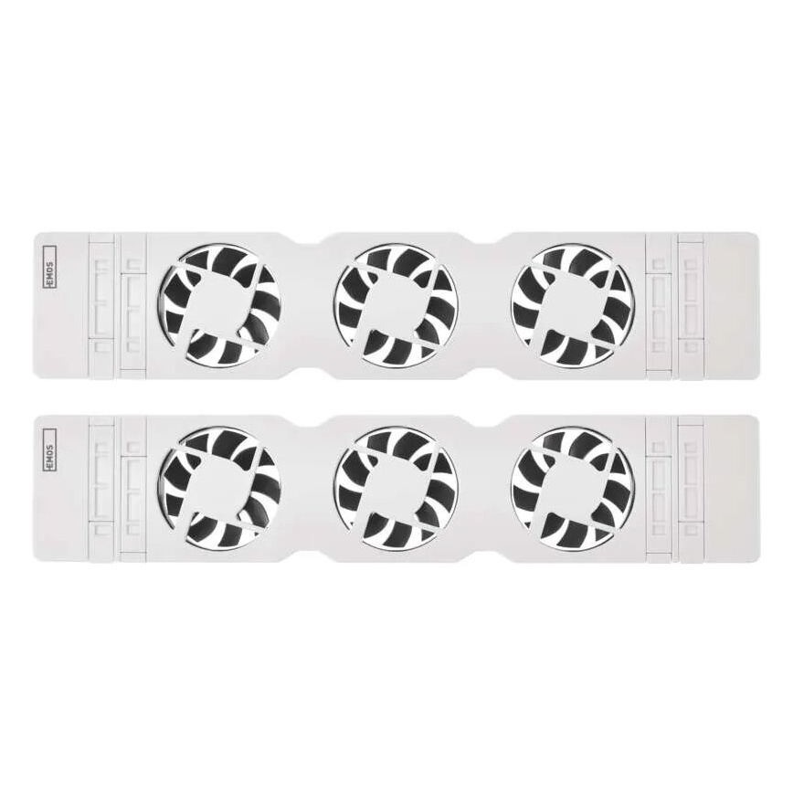 KIT 2x Radiatorfläktar 5/230V vit