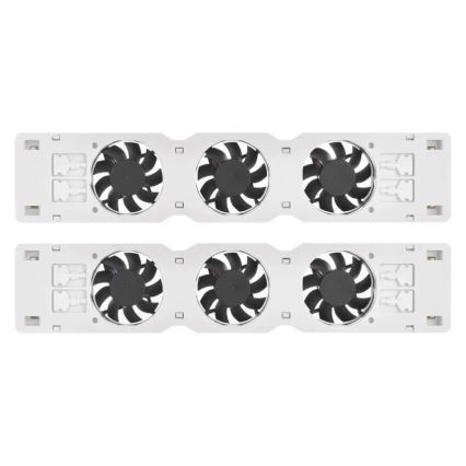 KIT 2x Radiatorfläktar 5/230V vit