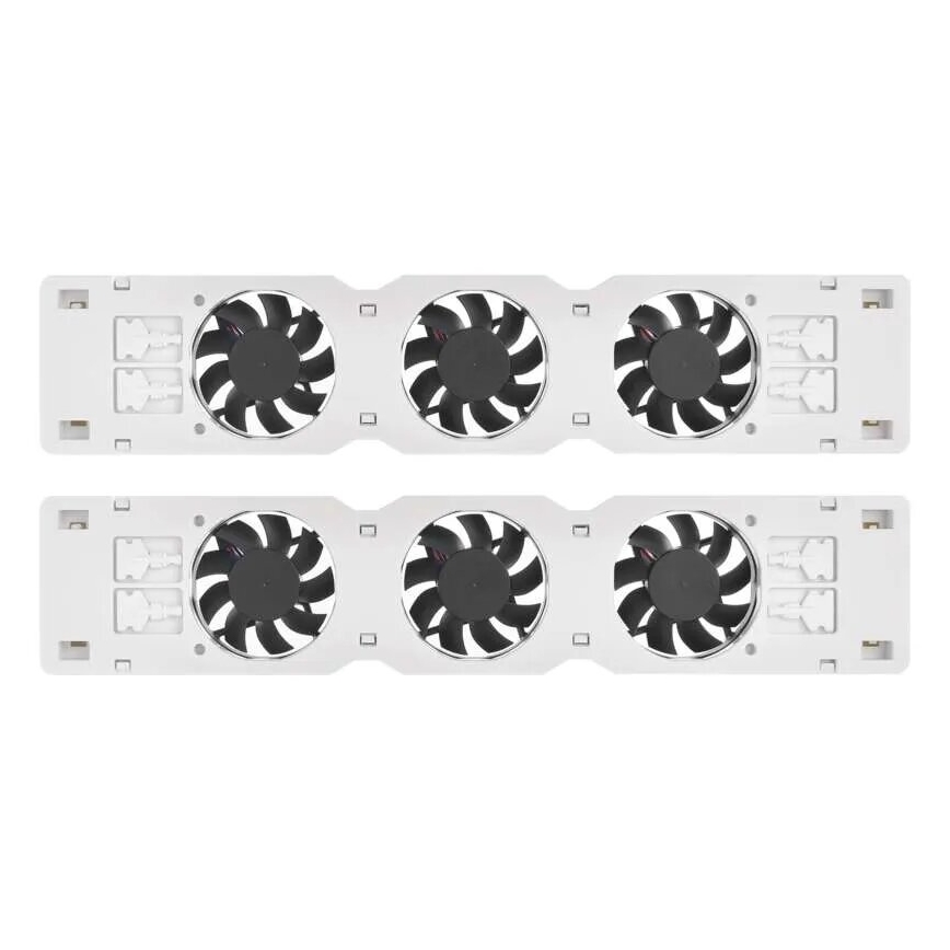 KIT 2x Radiatorfläktar 5/230V vit