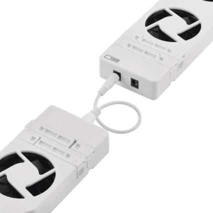 KIT 2x Radiatorfläktar 5/230V vit