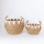 KIT 2x Stråkorg beige/vit 32x16,5x18/24x23,5x26 cm