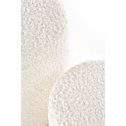 KIT 2x Taburett CANCUN diameter 31/38 cm vit/brun