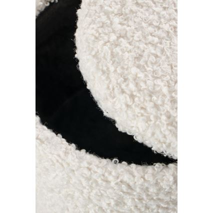 KIT 2x Taburett CANCUN diameter 31/38 cm vit/brun