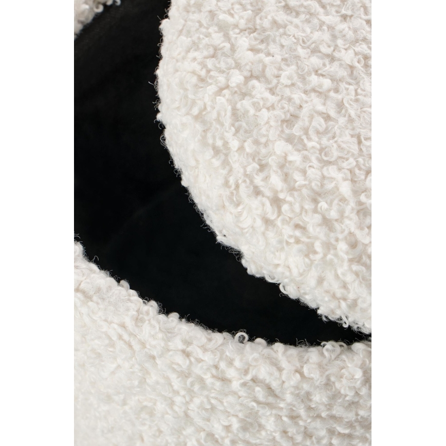 KIT 2x Taburett CANCUN diameter 31/38 cm vit/brun