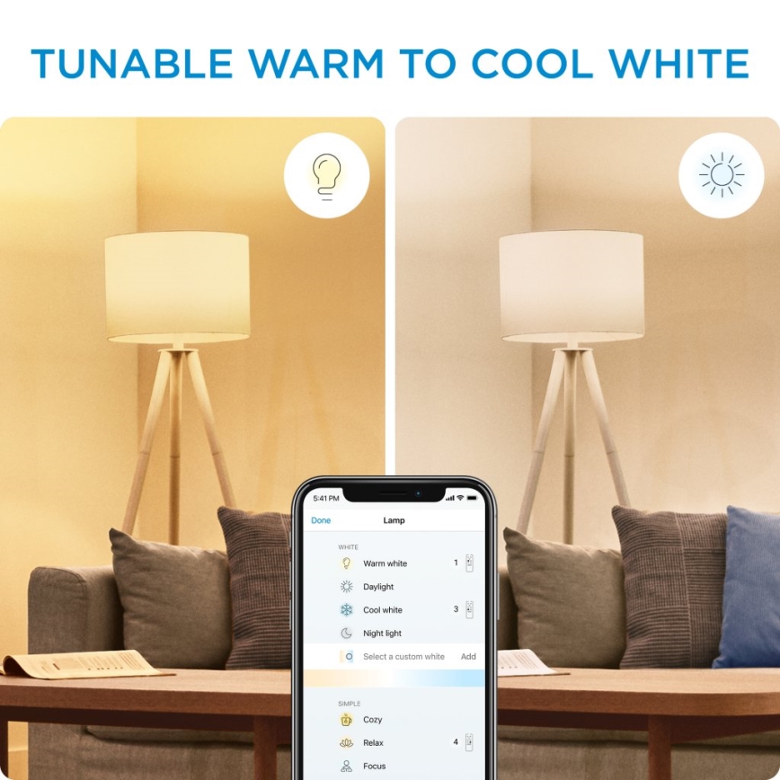 KIT 2x LED Ljusreglerad glödlampa ST64 E27/7W/230V 2000-5000K CRI 90 Wi-Fi + fjärrkontroll - WiZ