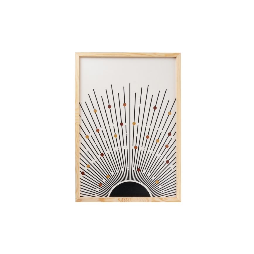 KIT 3x Bild i fotoram 50x70 cm beige/brun