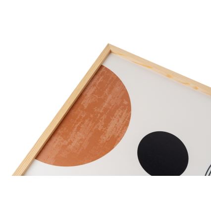 KIT 3x Bild i fotoram 50x70 cm beige/brun