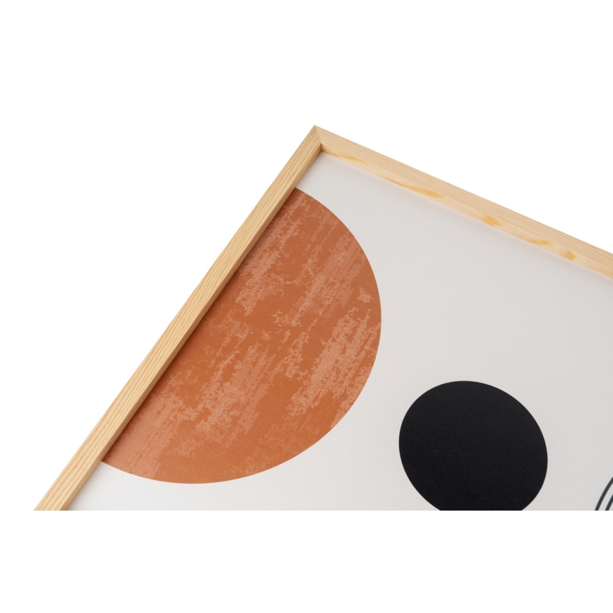 KIT 3x Bild i fotoram 50x70 cm beige/brun