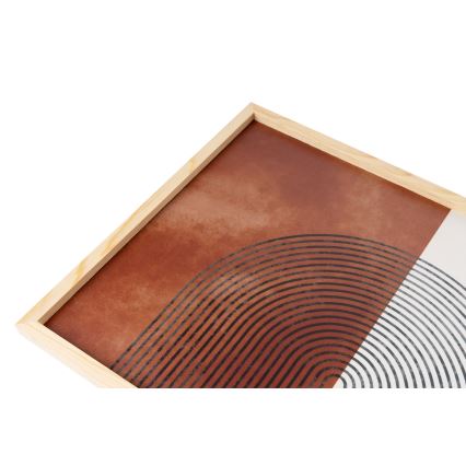 KIT 3x Bild i fotoram 50x70 cm beige/brun