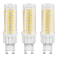 KIT 3x LED glödlampa ECOLINE G9/7W/230V 3000K - Brilagi
