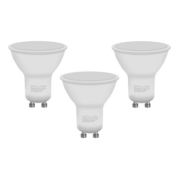 KIT 3x LED glödlampa ECOLINE GU10/6W/230V 4000K - Brilagi