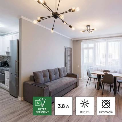 KIT 3x LED glödlampa FILAMENT A60 E27/3,8W/230V 2700K Energiklass A