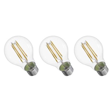 KIT 3x LED glödlampa FILAMENT A60 E27/3,8W/230V 2700K Energiklass A