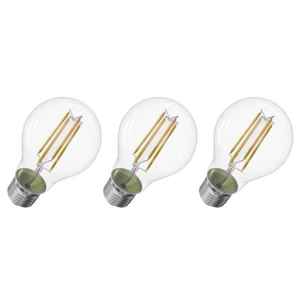 KIT 3x LED glödlampa FILAMENT A60 E27/3,8W/230V 4000K Energiklass A