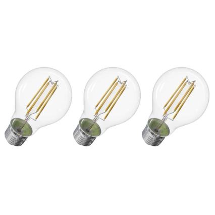 KIT 3x LED glödlampa FILAMENT A60 E27/5W/230V 2700K Energiklass A