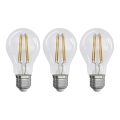 KIT 3x LED glödlampa FILAMENT A60 E27/5W/230V 4000K Energiklass A
