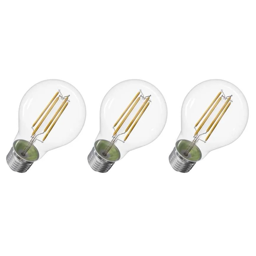 KIT 3x LED glödlampa FILAMENT A60 E27/5W/230V 4000K Energiklass A