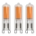KIT 3x LED glödlampa G9/2W/230V 3000K - Eglo 10614